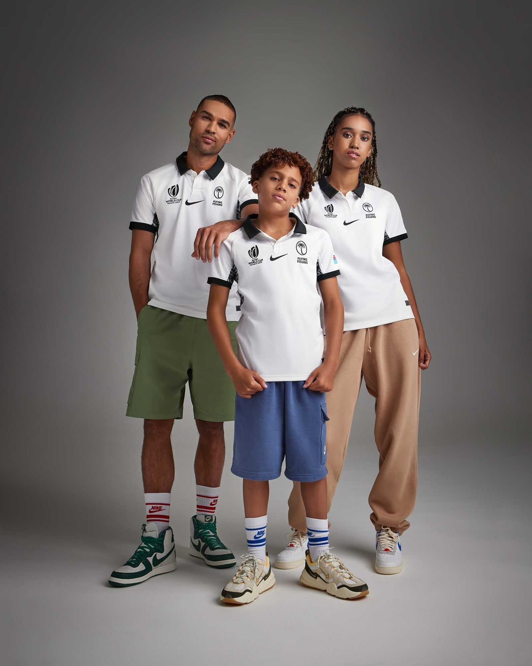 Nike Kids' Rugby World Cup 2023 Fiji Home Stadium Jersey - White